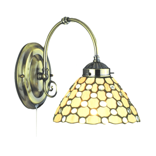 Villa Style Tiffany Droplet Glass Wall Light