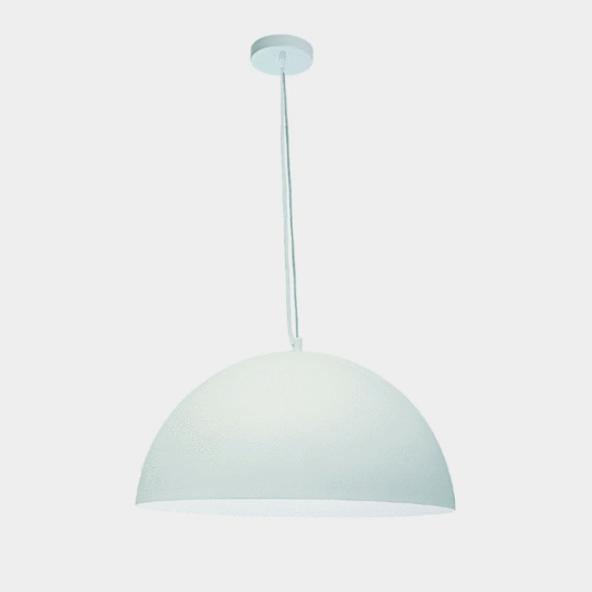 Olive Range Large Dome White Pendant