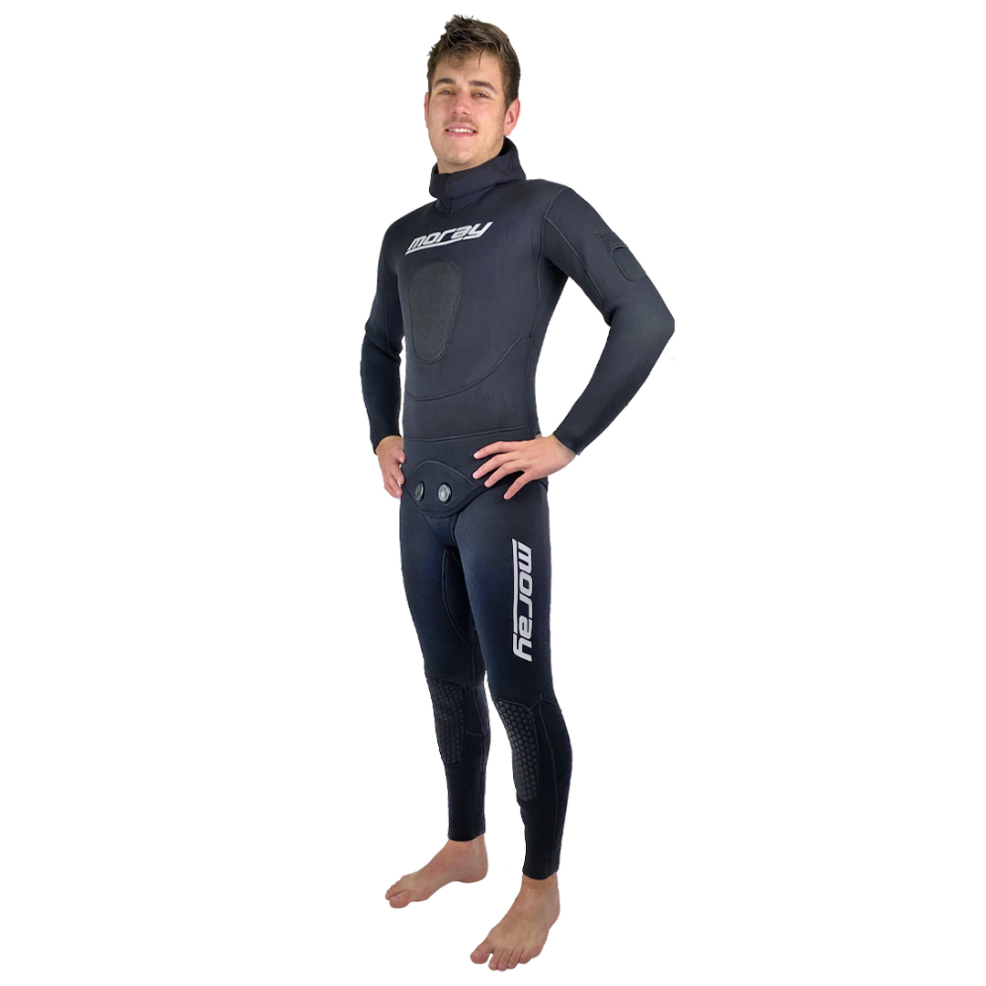 Moray 5mm 2 piece Spearfishing Duraprene Wetsuit - Black 