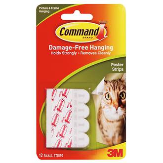 3M Command™ Poster Strips pk12