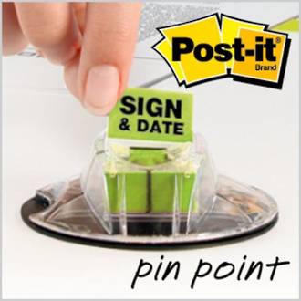 3M Post-it Flags Sign & Date 200/Disp