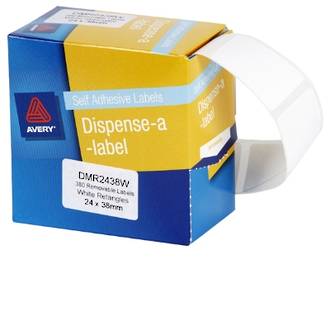 Avery DMR2438W 24x38mm Rectangle Labels