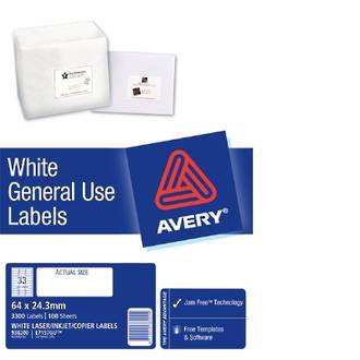 Avery L7157 General Use (DL33) 64x24mm
