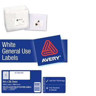 Avery L7158 General Use (Dl30) 64x27mm