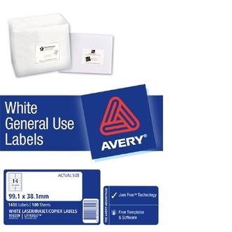 Avery L7163 General Use (Dl14) 99x38mm