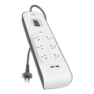 Belkin 6-Outlets Surge Board with 2 x USB Ports