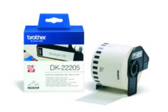 Brother DK22205 White Continuous Length Label 62mm x 30m