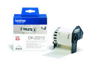 Brother DK22212 White Continuous Length Label 62mm x 15m