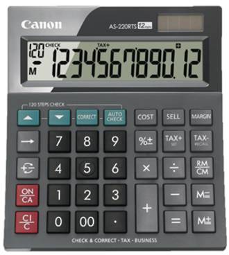 Canon AS220RTS 12 Digit Large Business Desktop Calculator with Tax