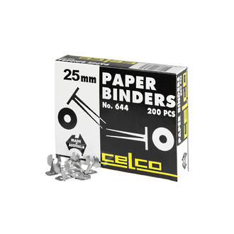 Esselte Paper Binders 25mm Box 200