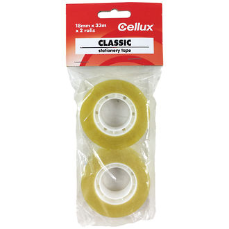 Cellux P1810018 Classic Tape 2 Pack 18mmx33m