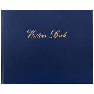 Collins Visitors Book VB625 Navy 64 Leaf