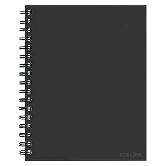 Collins A5 Wiro Notebook Black