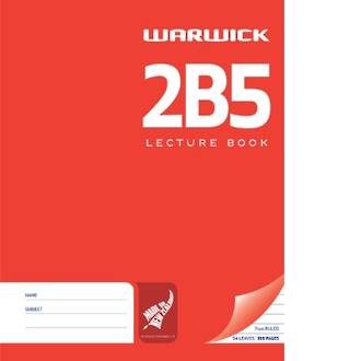 Warwick Hardcover Lecture Book 2B5 Ruled 7mm