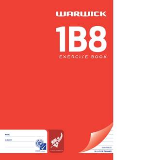 Warwick Exercise Book 1B8 Ruled 7mm