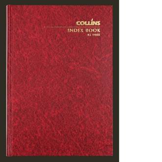 Collins Index Notebook A5/144 Leaf Hard Cover