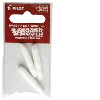 Pilot Begreen Tips Chisel Vboard Whiteboard Marker VBM-MC-Pkt3 - 3 Pack
