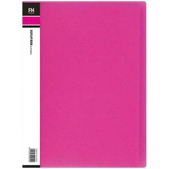 FM Display Book A4 Vivid Shocking Pink 20 Pocket