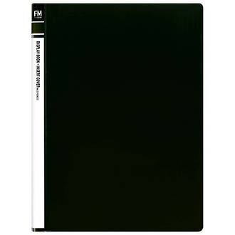 FM Display Book A4 Black 20 Pocket Insert Cover
