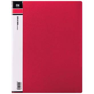 FM Display Book A4 Red 60 Pocket