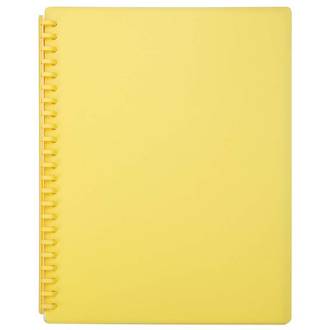 FM Refillable Display Book Yellow 20 Pocket