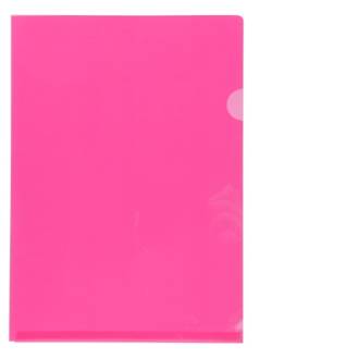 FM L Shaped Pocket A4 Pink/Mulberry Pack 12