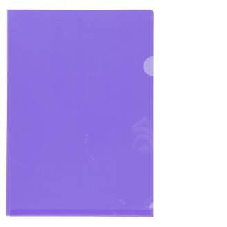 FM L Shaped Pocket A4 Purple Pack 12
