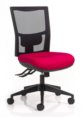 CS Team-Air Task Chair 3 Lever + Seat Slide Mesh Back No Arms Cat.1 Fabric