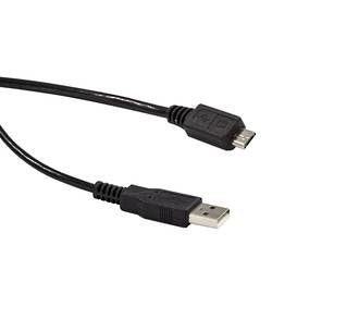 Cable USB 2.0 Type Micro B to Type A 0.3m Black