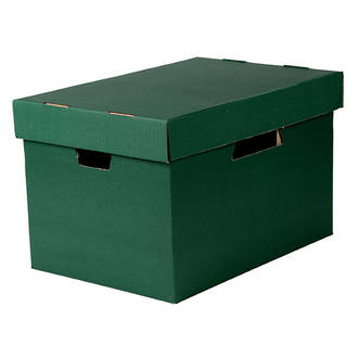 Esselte Archive Box Cardboard w. Sep. Lid suit Suspension Files Green