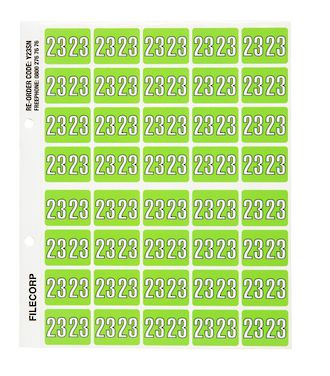 C-Ezi Year Labels 24x31mm Sheet 40