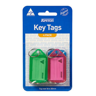 Kevron ID5 Keytags Assorted Packet of 4