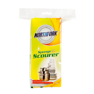 Northfork Sponge with Scourer Pkt 6