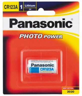 Panasonic CR-123A Lithium Photo Battery 3V