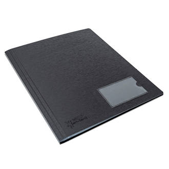 Rapesco Germ-Savvy Antibacterial A4 Hardcover Display Book 24 Pockets Black