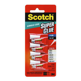 Scotch Super Glue Single-Use AD114 Pack of 4