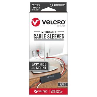 VELCRO Mountable Cable Sleeves 203x120mm, 2 Pack