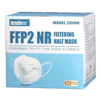 Particle Respirator FFP2 White Face Mask Box 30