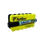 Artline 577 Whiteboard Magnetic Eraser & Marker Kit Black