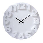 Carven Wall Clock Fashion 3D 35cm White