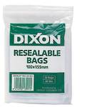 Dixon Resealable Bags 100X155mm