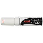 Uni Chalk Marker White Chisel