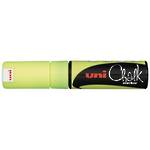 Uni Chalk Marker Yellow Chisel