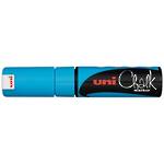 Uni Chalk Marker Light Blue Chisel