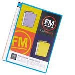FM Display Book A4 Vivid Ice Blue 20 Pocket Insert Cover
