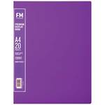 FM A4 Premium Display Book 20 Pocket Passion Purple