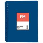 FM Refillable Display Book Blue 20 Pocket Insert Cover