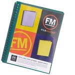 FM Refillable Display Book Green 20 Pocket Insert Cover