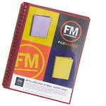 FM Refillable Display Book Burgundy 20 Pocket Insert Cover