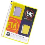 FM Display Book Yellow 40 Pocket Insert Cover